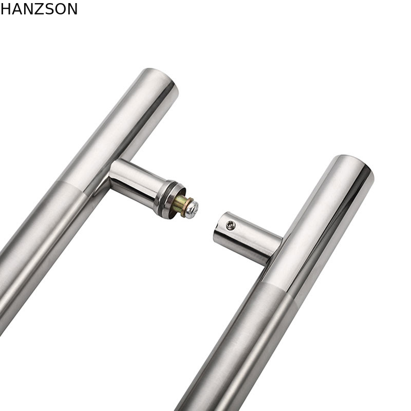 Tay nắm mạ Chrome SUS316, Tay nắm cửa kính phòng tắm SUS201 Độ dày ống 1,5mm