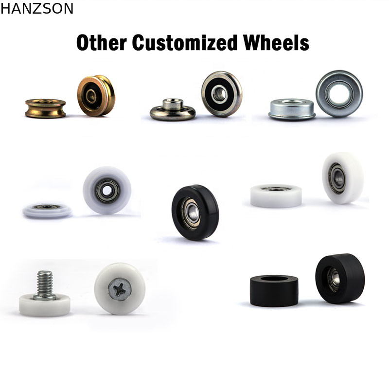 6200zz 6201zz Con lăn cửa nylon chịu lực OEM cho cửa kính trượt
