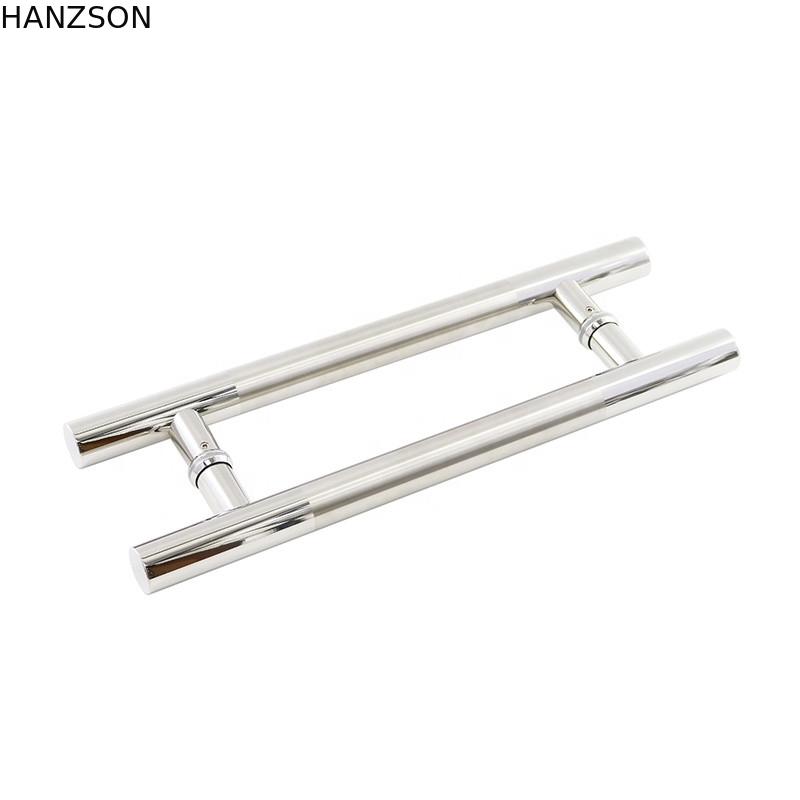 Tay nắm cửa kéo bằng thép không gỉ cho cửa kính Hình dạng H 38mm 32mm 25mm Dia