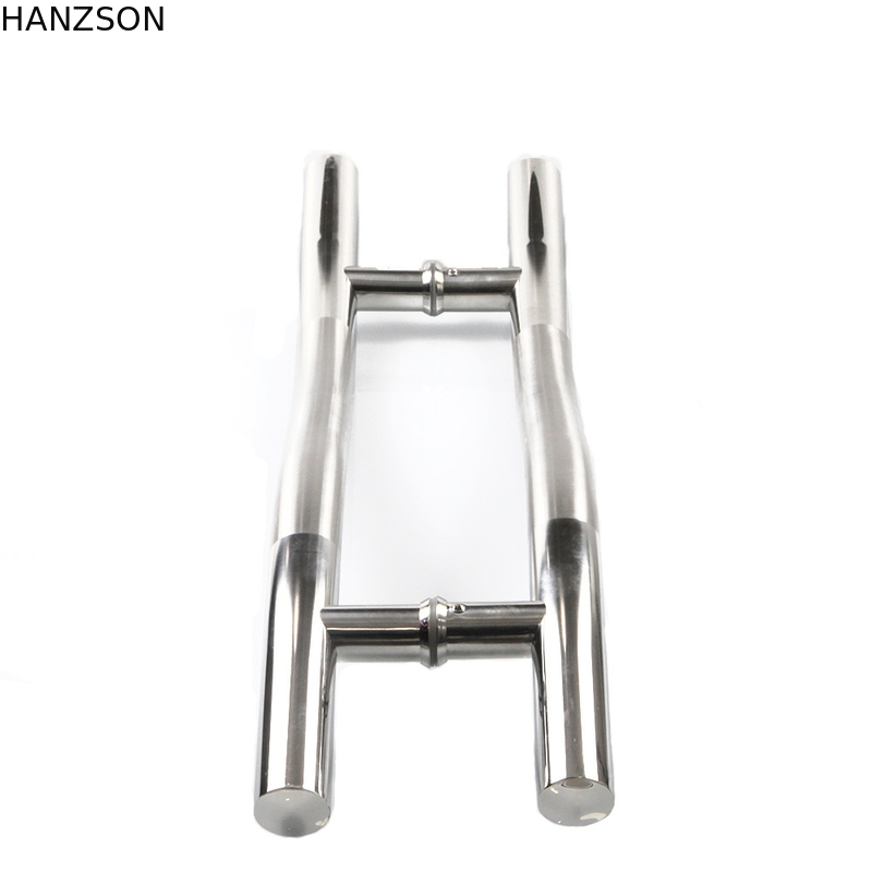 316SS 304SS Phụ kiện phần cứng cửa kính Loại S Tay cầm Phòng tắm Đường kính 19mm