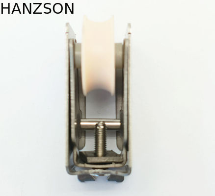 SS201 Con lăn cửa trượt bằng sắt nylon Phong cách châu Âu hiện đại Không nhuộm màu