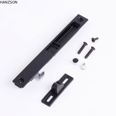 Black Aluminum Sliding Window Latch 182.5×22.5mm Size 66g Unit Weight