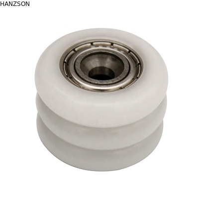 Con lăn cửa nylon chiều rộng 9mm, Bánh xe cửa nhà để xe bằng nylon Dia 31mm Vòng bi 608ZZ